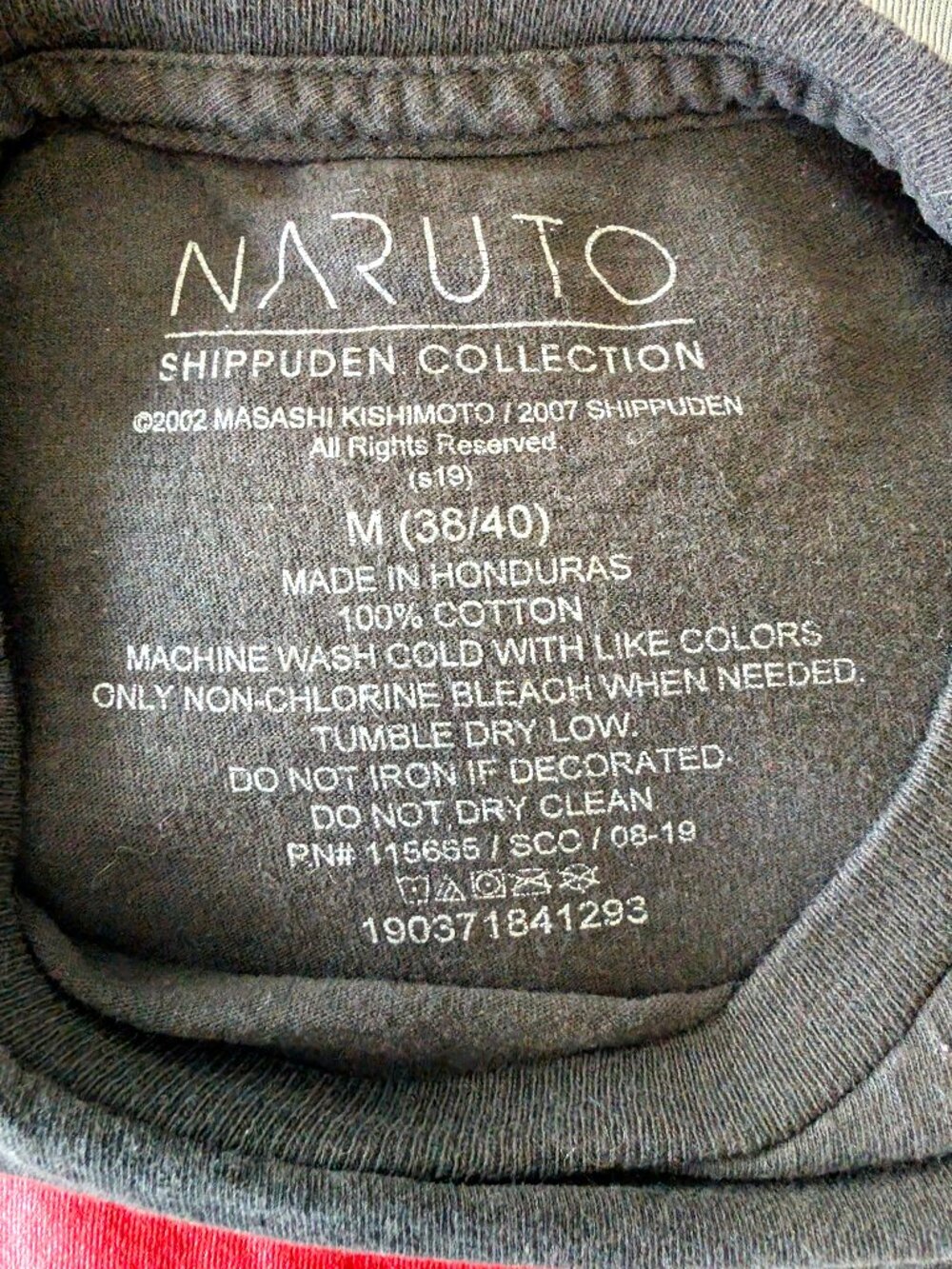 Naruto Shippuden Kakashi Hatake Graphic T-Shirt - Size Medium - Picture 2 of 4